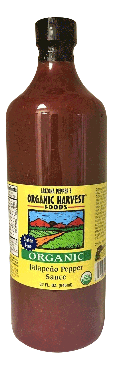 Organic Harvest Gluten Free Jalapeno Pepper Sauce 32oz