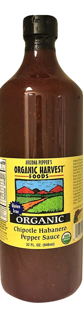 Organic Harvest Gluten Free Chipotle Habanero Pepper Sauce 32oz