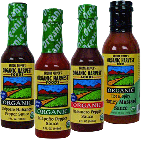 20% Off - Organic Pepper Sauces and Honey Mustard BBQ