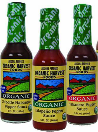 Organic Gluten Free Pepper Sauces 6-Bottles